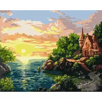 Картина за номерами "Захід сонця" ©Сергій Лобач Ідейка KHO2766 40х50