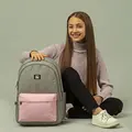 Рюкзак GoPack Education Teens GO24-140L-1 сіро-рожевий