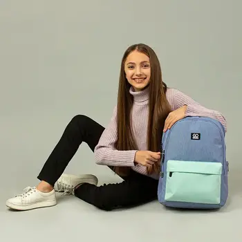 Рюкзак GoPack Education Teens GO24-140L-2 м'ятно-блакитний