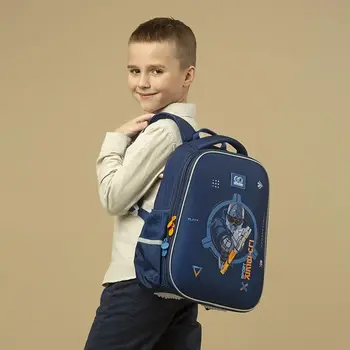 Рюкзак школьный GoPack Education GO24-165M-8 Cyber Game с ортопедической спинкой полукаркасный