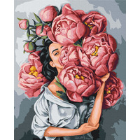 Картина по номерам В облаке пионов © Mykhailyshyna Daria BrushMe BS53067