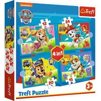 Пазлы Trefl Щенячий патруль Велелая команда 4в1 (34628)