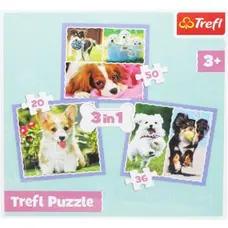 Пазли Trefl (3в1) Милі песики (34854)