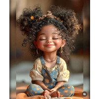 Алмазная мозаика "Мечтательная девочка" S20011 30*40 см на подрамнике Dreamtoys