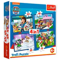 Пазлы 4в1 (35, 48, 54, 70) Собака имеет значение Щенячий патруль Trefl 34650