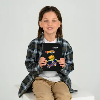 Пенал с карандашами 1отделение 2 отворота Kite HW25-622H-2 Hot Wheels Skate