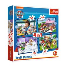 Пазли Trefl Щенячий патруль Собачі справи 4в1 (34650)