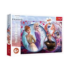 Пазли 160 елементів Frozen 2 Пригоди сестер TREFL 15374