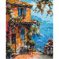 Картина по номерам Средиземноморское утро Оригами LW 3482 40x50 см