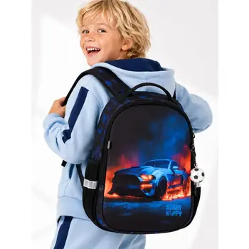 Шкільний рюкзак Sunny Happy SH1-15 зі спортивним автомобілем