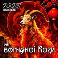 Календар Видавництво І. Присяжнюка 2027рік Вогняної Кози 30*29 см